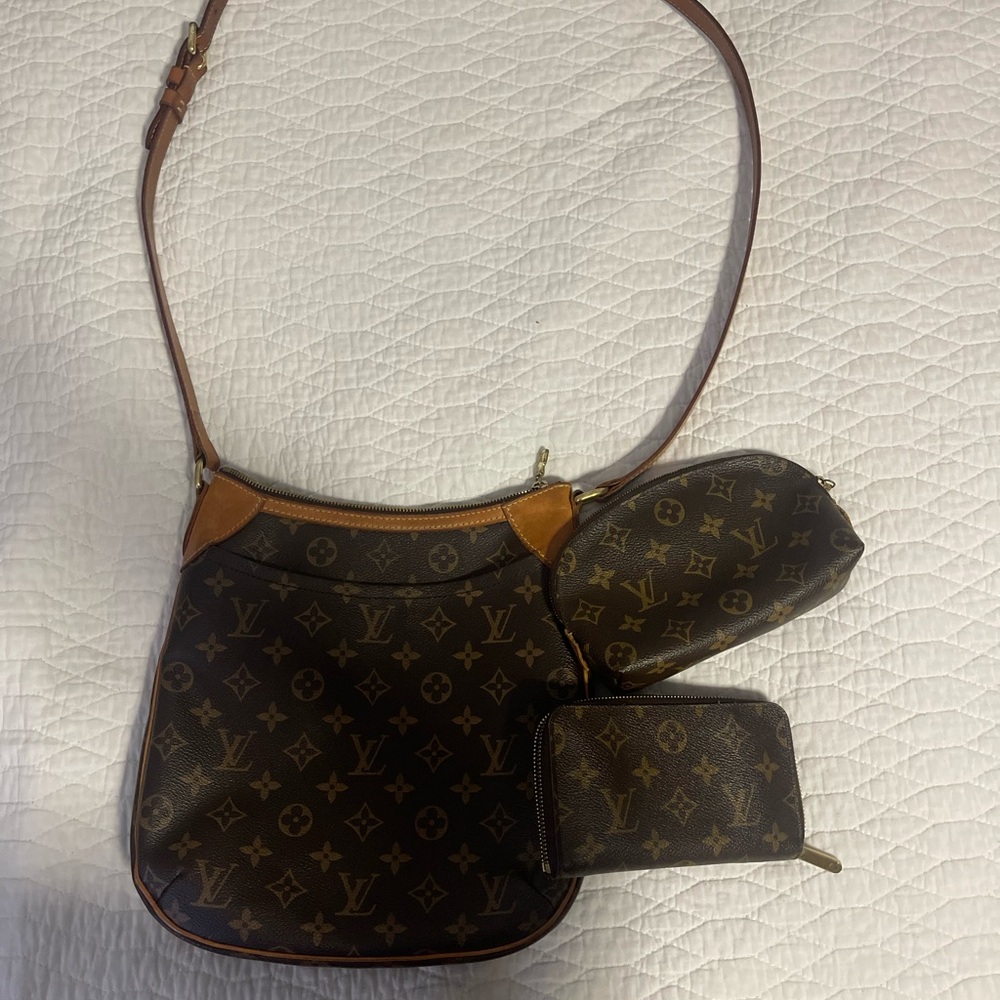 Louis Vuitton Brown Monogram Women's Bag Set